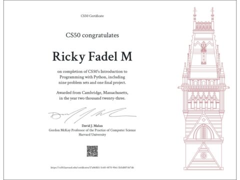 Ricky Fadel - Harvard CS50P Certificate